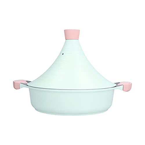 Non Stick Tagine Pot, Multifunction Tagine Pot Aluminum Alloy Material Safe and Health to Use Fine Workmanship for Induction Stove