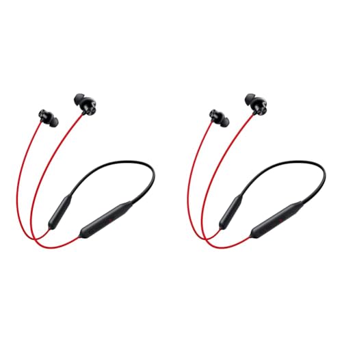 OnePlus Bullets Z2 Bluetooth Wireless in Ear Earphones with Mic, Bombastic Bass, 10 Mins Charge - 20 Hrs Music, 30 Hrs Battery Life (Acoustic Red)@INR 1349 with Bank Offer (Pack of 2)