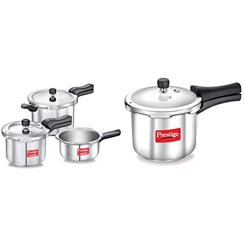 Prestige Induction Base Aluminium Combo Cooker and Pressure Cooker