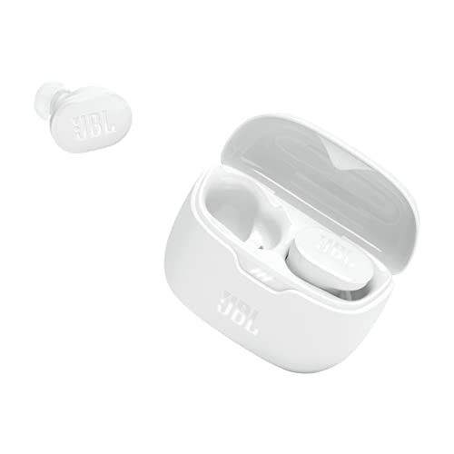 (Refurbished) JBL Tune Buds Wireless ANC Earbuds (TWS) with Mic, Customized Extra Bass EQ, 48 Hrs Battery and Quick Charge, 4-Mics, IP54, Ambient Aware & Talk-Thru, Headphones App, Bluetooth 5.3 (White)