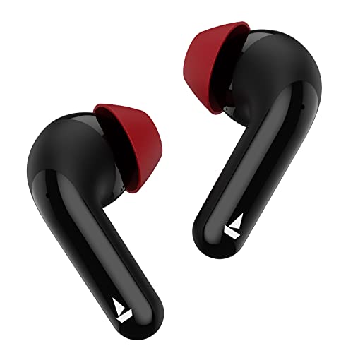 (Refurbished) boAt Airdopes 175 True Wireless Earbuds with Quad Mics ENxâ„¢ Technology, ASAPâ„¢ Charge, 35H Playtime, boAt Signature Sound, IPX4, IWPâ„¢, Touch Controls, Lightweight Build(Active Black)