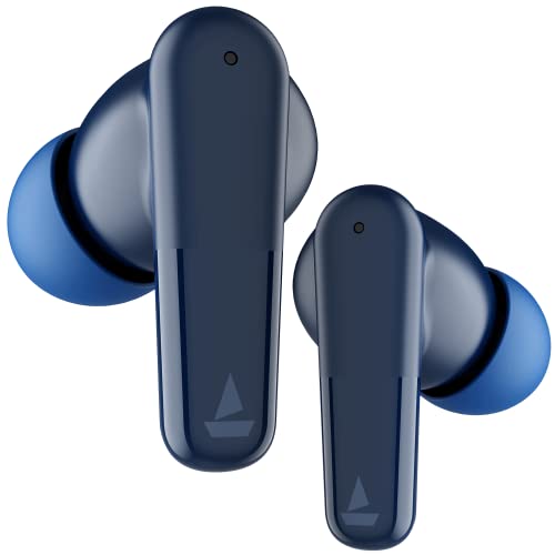 (Refurbished) boAt Newly Launched Airdopes 341ANC TWS Wireless In Ear Earbuds with 32dB Hybrid ANC, 4 Mics with ENx Tech, up to 40HRS Playtime, Beast Mode(for Gaming), ASAP Charge, IWP, IPX5, Signature Sound(Blue)