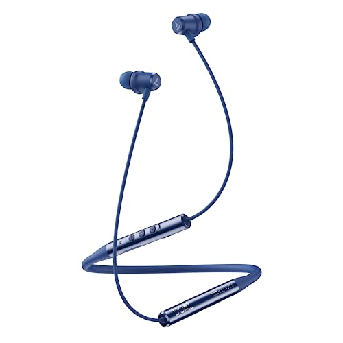 (Refurbished) boAt Nirvana 525 ANC Bluetooth Neckband with Surround Sound by Dolby Audio, Adaptive EQ, Active Noise Cancellation, ENx Technology, 30 HRS Playback and ASAP Charge(Celestial Blue)
