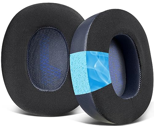 SOULWIT Cooling Gel Replacement Ear Pads for JBL E65 (E65BTNC)/Live 650 (650NC 650BTNC)/Live 660 (660NC 660BTNC)/Duet NC Over-Ear Headphones, Earpads Cushions with Softer High-Density Foam (Navy Blue)