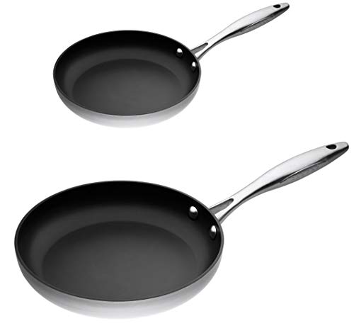 ScanPan CTX Stainless Steel-Aluminum 8 and 10.25 Inch 2-Piece Fry Pan Set