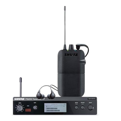 Shure P3TR112GR PSM300 Wireless Stereo Personal Monitor System with SE112-GR Earphones, G20