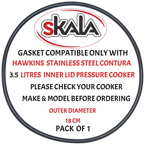 Skala Nitrile Rubber Gasket Compatible with Hawkins Stainless Steel Contura 3.5 Litre Inner LID Pressure Cooker(Pack of 1)