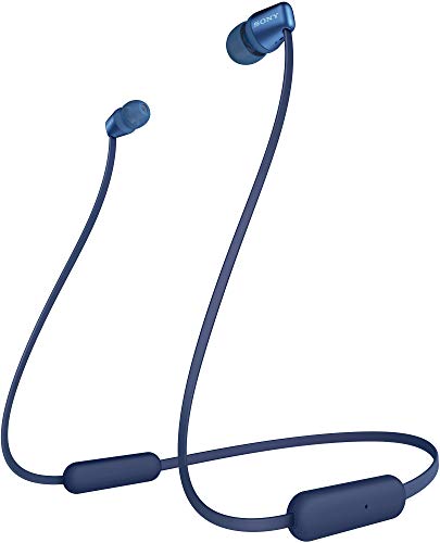 Sony WI-C310 Wireless Headphones with 15 Hrs Battery Life, Quick Charge, Magnetic Earbuds for Tangle Free Carrying, BT ver 5.0,Work from Home, in-Ear Bluetooth Headset with mic for Phone Calls (Blue)