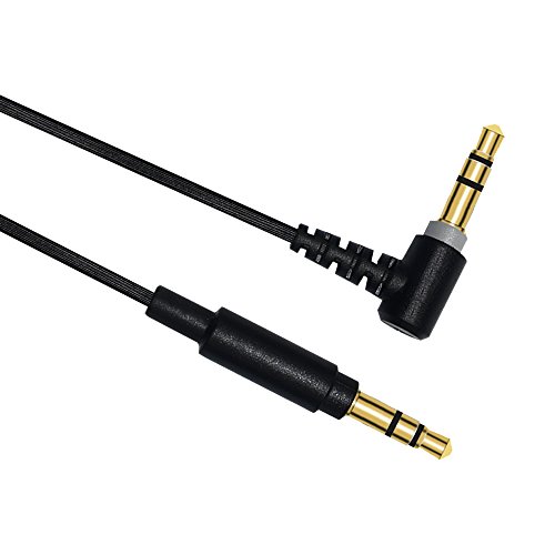Sqrmekoko Upgrade Cable Cord for Sony MDR-10R MDR-100ABN MDR-1A MDR-XB950bt MDR-1000X MDR-1ADAC Noise Cancelling Wireless Headsets (Black)