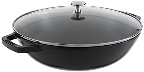 Staub 1312923 Cast Iron Perfect Pan, 4.5-Quart, Black Matte