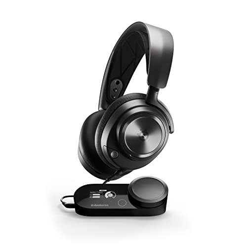 SteelSeries Arctis Nova Pro Multi-System Gaming Headset - Premium Hi-Fi Drivers - Hi-Res Audio - 360° Spatial Audio - GameDAC Gen 2 - ESS Sabre Quad-DAC - ClearCast Gen 2 Mic - PC, PS5, PS4, Switch