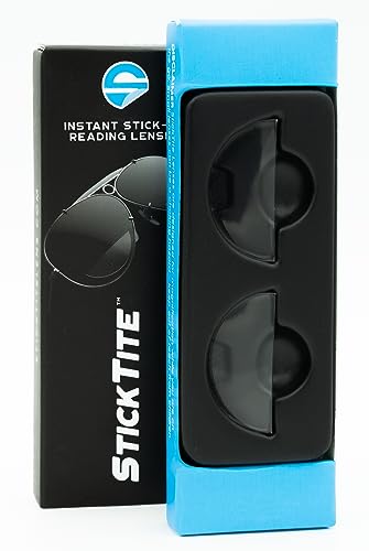 StickTite Instant Stick-On Bifocal Reading Lenses, 2.5 Magnification, New & Improved V2.0
