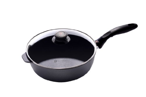 Swiss Diamond HD Classic Nonstick Induction Sauté Pan w/Lid - 3.2 Qt (9.5")
