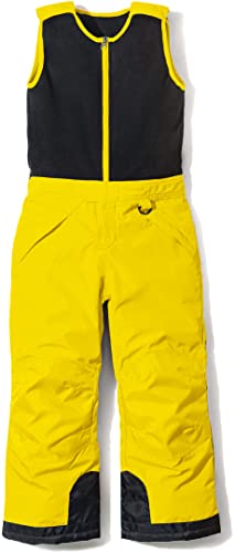 TSLA Kids Little Boys Girls Baby Winter Snow Bibs, Waterproof Insulated Snowboard Overalls, Ripstop Ski Pants, Winter Top Overall Yellow, 20