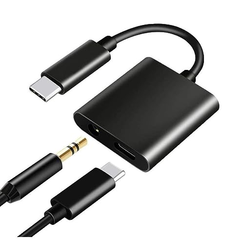 Type-C to 3.5 mm Aux Audio & USB Charging Splitter for ONE-PLUS 9RT 5G Original Audio Jack 2 in1 Adapter Music Headphone Splitter & Type C USB Charging Cable Converter Earphone Headphone Hands-Free Type-C to 3.5 mm Head Aux Audio USB Cable and Headphone (Straight JACK1 - GM4, Multi)