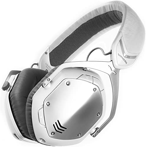 V-Moda Crossfade Wireless Bluetooth Over the Ear Headphone with Mic (White Silver)