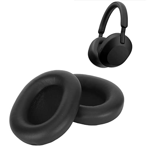 Wedinard Ear Cushions Replacement for Sony WH-1000XM5, Headphone Ear Pads Covers Ear Cushions Cover for WH 1000XM5 Wireless Headset (Black)