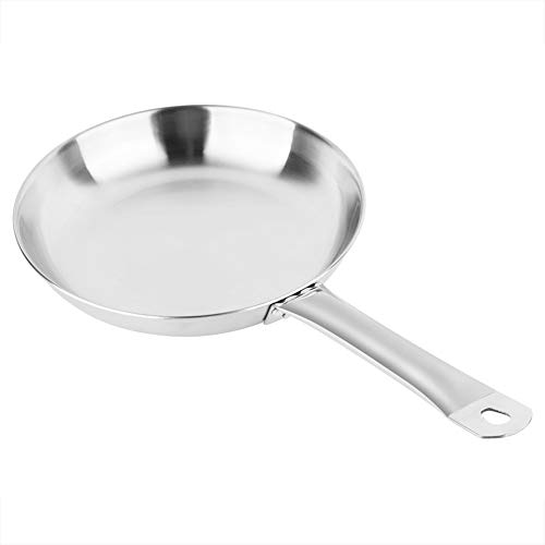 Wedinard Non-Stick Fry Pan, Practical Saute Pan Simple Durable Universal with Helper Handle for Induction Cooker for Oven/Gas Stove