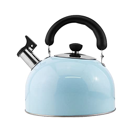 Whistling Tea Kettle, Food Grade Stainless Steel Teapot, Fast Heating with Anti-Hot Handle Water Kettle, for Electric and Induction Hob