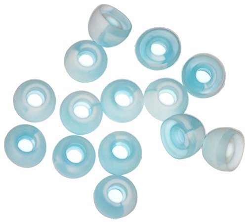 Xcessor Replacement Silicone Earbuds 7 Pairs (Set of 14 Pieces). Compatible with Most in Ear Headphone Brands. Size: Medium. Sky Blue