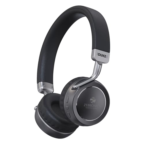 ZEBRONICS Zeb-Duke 2 Wireless Headphone That Comes with 40mm Drivers and has Dual Pairing Function and has 32 hrs. of Playback time.(Black)