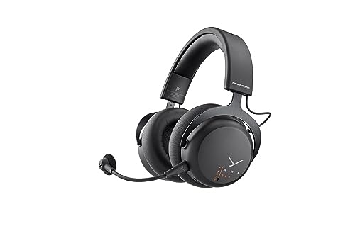 beyerdynamic MMX 200 Wireless Gaming Headset (Black) with Microphone, Wireless Headphones with USB Dongle Suitable for PC, Xbox, Playstation and Nintendo Switch