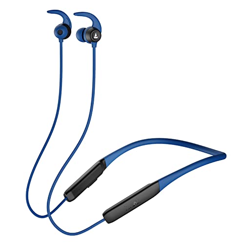 boAt Rockerz 255 Neo in-Ear Bluetooth Neckband with Mic with ENx Tech, Smart Magnetic Buds, ASAP Charge, Upto 25 Hours Playback, 12MM Drivers, Beast Mode, Dual Pairing (Furious Blue)