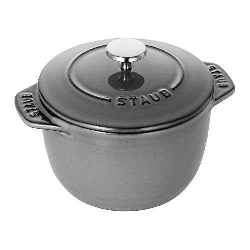 0.75-qt, Graphite Gray : Staub Cast Iron Petite French Oven (0.75-qt, Graphite Grey)