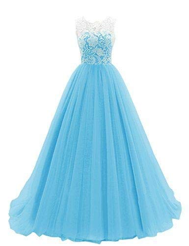 TILISM Women's Floor Length Maxi Gown Dress for Photoshoot or Wedding (Medium, Sky Blue)