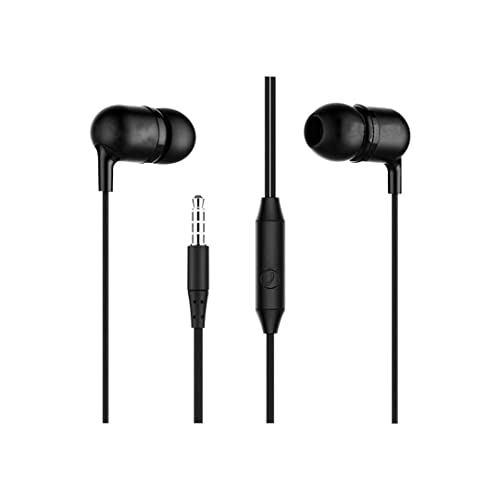 ONKAR Wired Earphone with Mic for Smartphone Tablet Laptop (Black) Wired Headset (Black, in The Ear) [ Qty - 1 Pc ]