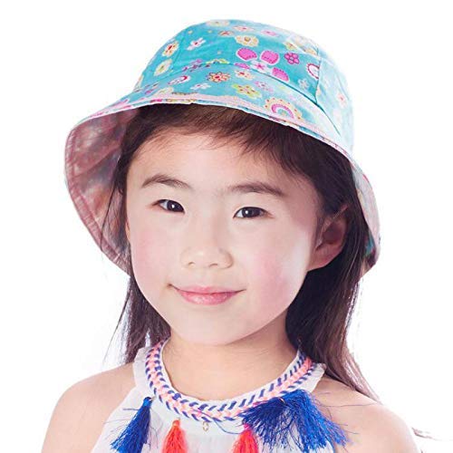 3NH® Summer Hats For Girls Bucket Hat Children Kids Flower Pattern Sun Hat Suncreen Beach Cap Visor Travel Sports Fishing Hat