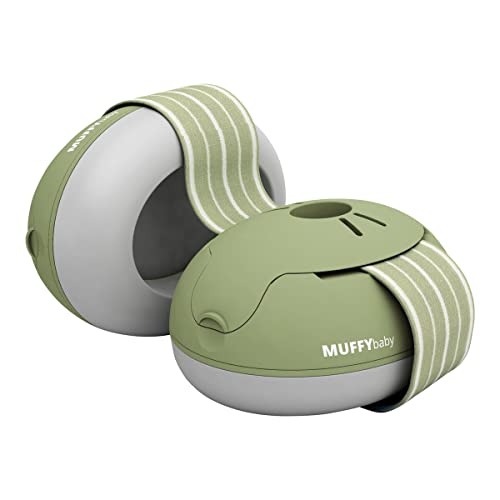 Alpine Muffy Baby Ear Protection for Babies and Toddlers up to 36 Months – Noise Reduction Earmuffs for Toddlers and Babies – Comfortable Infant Ear Muffs Prevent Hearing Damage & Improve Sleep, Green
