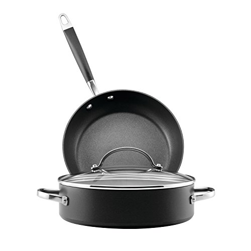 Anolon Advanced Hard Anodized Aluminum Nonstick Cookware Set, 3-Piece