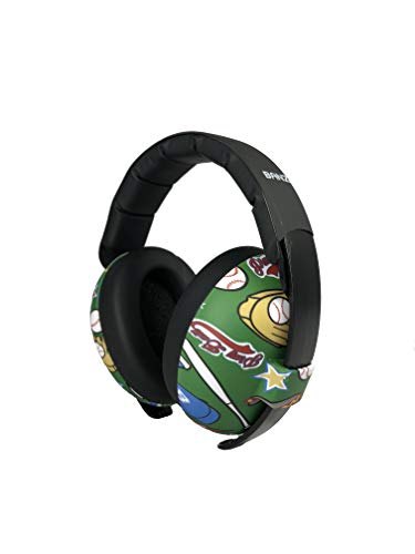 BANZ Earmuffs Infant Hearing Protection - Ages 0-2 Years - The Best Earmuffs for Babies & Toddlers - Industry Leading Noise Reduction Rating - Block Noise (Baseball)
