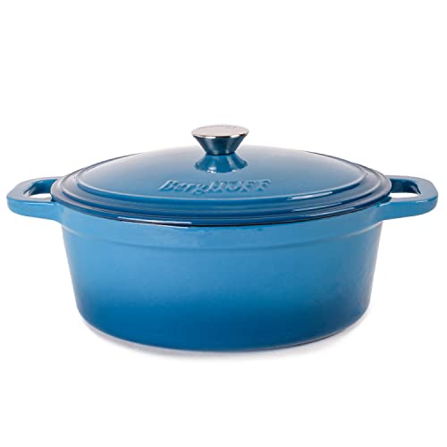 Berghoff Neo 5Qt Cast Iron Covered Casserole, Blue