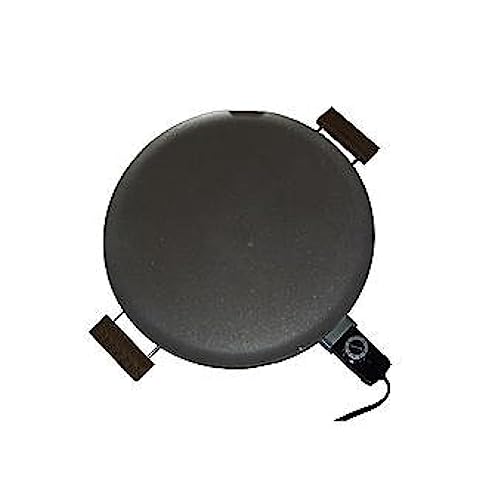Bethany Heritage Griddle 1450 W 16 in. Dia. Satin Finish, Wood Handles