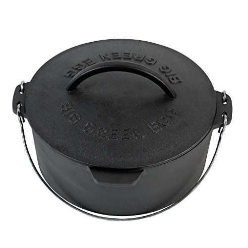 Big Green Egg Cast Iron Dutch Oven with Lid 5.5qt - M, L, XL, XXL, 2XL