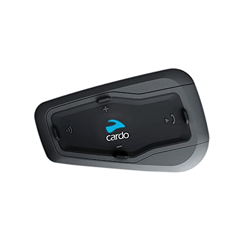 Cardo FREECOM 1 PLUS - Motorcycle 2-Way Bluetooth Communication System With HD Audio For Single Rider/Rider To Passenger (Dual Pack)