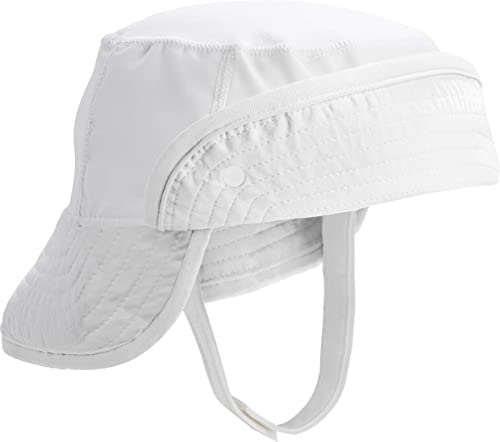 Coolibar UPF 50+ Baby Sun Bucket Hat - Sun Protective (12-24 Months - White)