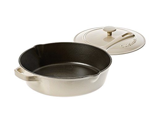 Cuisinart 12" Chicken Fryer Cast Iron, Cream