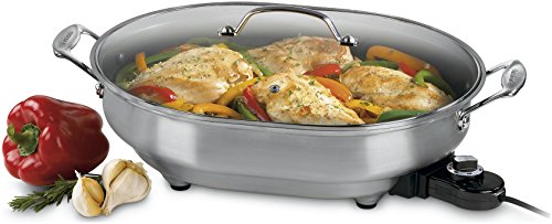 Cuisinart CSK-150 1500-Watt Nonstick Oval Electric Skillet