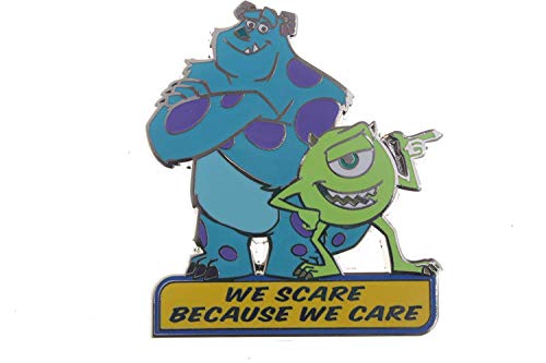 Disney Mike and Sulley - We Scare Because We Care Pin, Multi, S