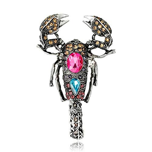 ELECTROPRIME 15X(Insect Scorpion Brooch Pins Jewelry Women Rhinestone Gift Corsage Decor K2C2