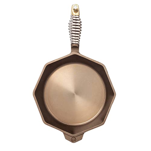 FINEX 10" Cast Iron Skillet, Modern Heirloom, Handcrafted in The USA, Pre-Seasoned with Organic Flaxseed Oil