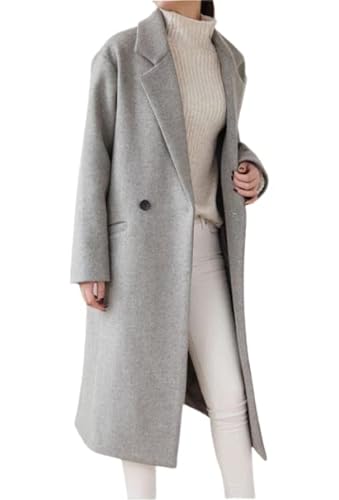 Generic Girl's Long Coat Grey S