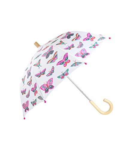 Hatley Girls' Little Printed Umbrellas, Groovy Butterflies, One Size