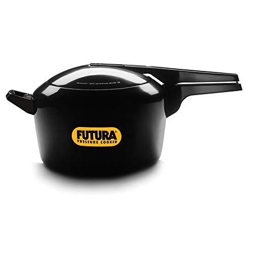 Hawkins Futura 7L (Jumbo) Hard Anodised Aluminium Inner Lid Pressure Cooker (Black), 7 Liter