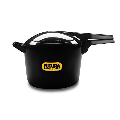 Hawkins Futura 9L Hard Anodised Aluminium Inner Lid Pressure Cooker (Black), 9 Liter