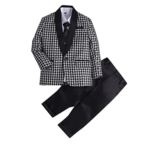 Hopscotch Boys Cotton Blend Graphic Print Coat, Shirt and Pant Set in Multi Color for Ages 10-11 Years (JJD-2450710) Multicolour
