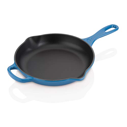 Le Creuset Signature Cast Iron Handle Skillet 9 inch Marseille Blue